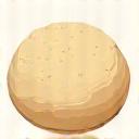 Icona stilizzata di un impasto per pizza con lievito madre.