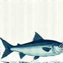 Icona stilizzata di un pesce appena pescato.